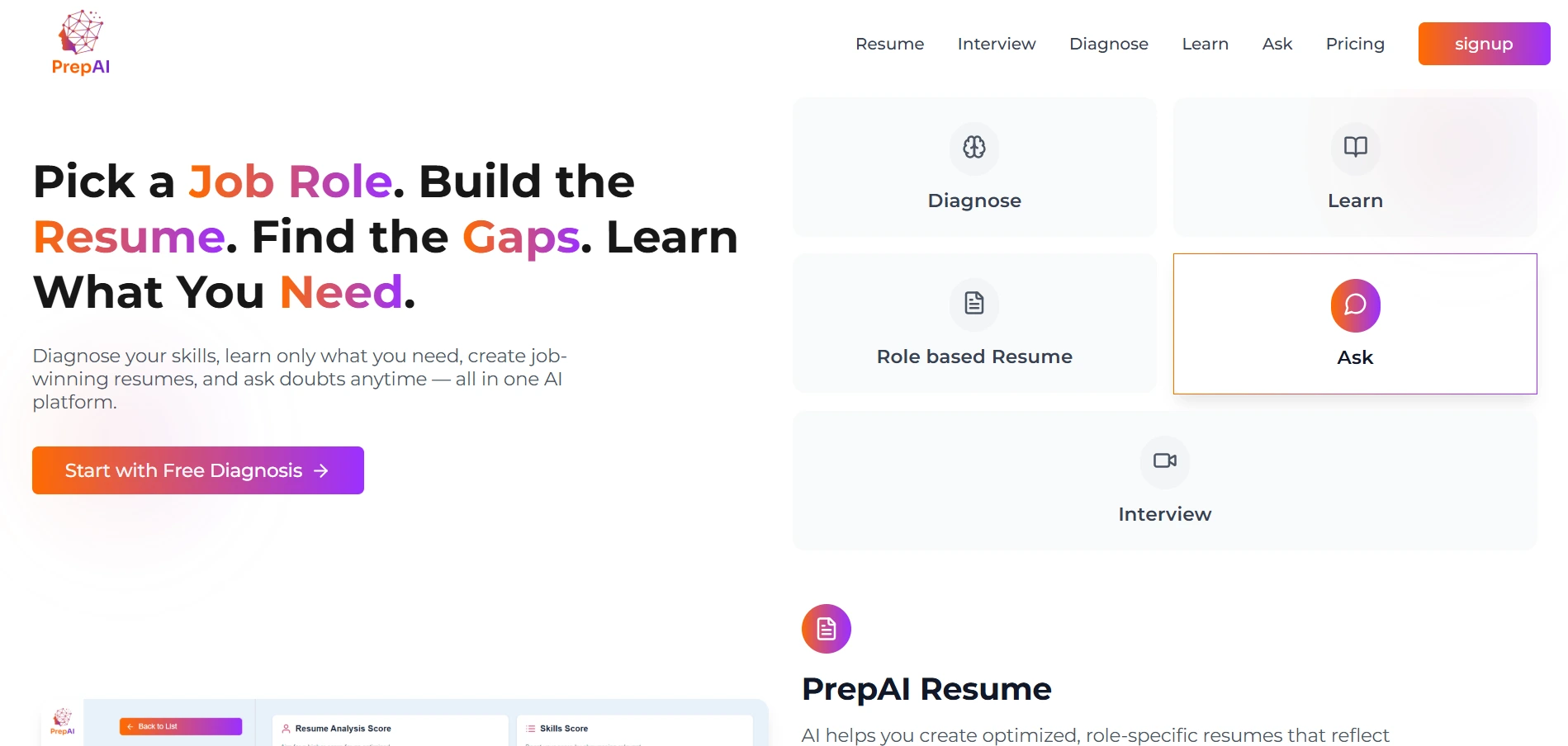 PrepAI – AI Learning & Career Platform