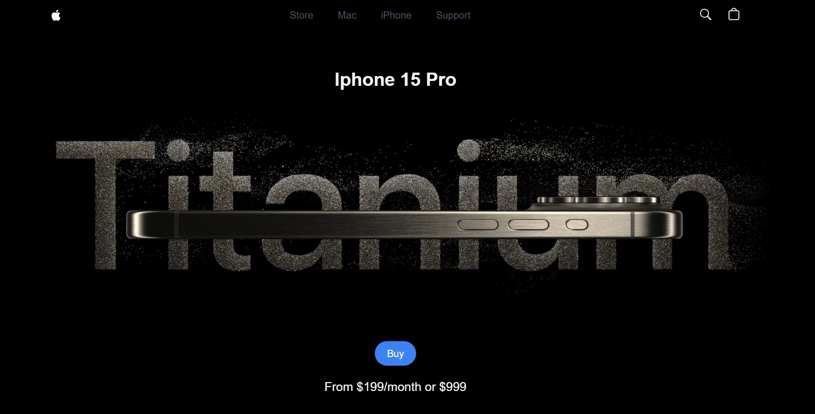 iPhone 15 Website Clone